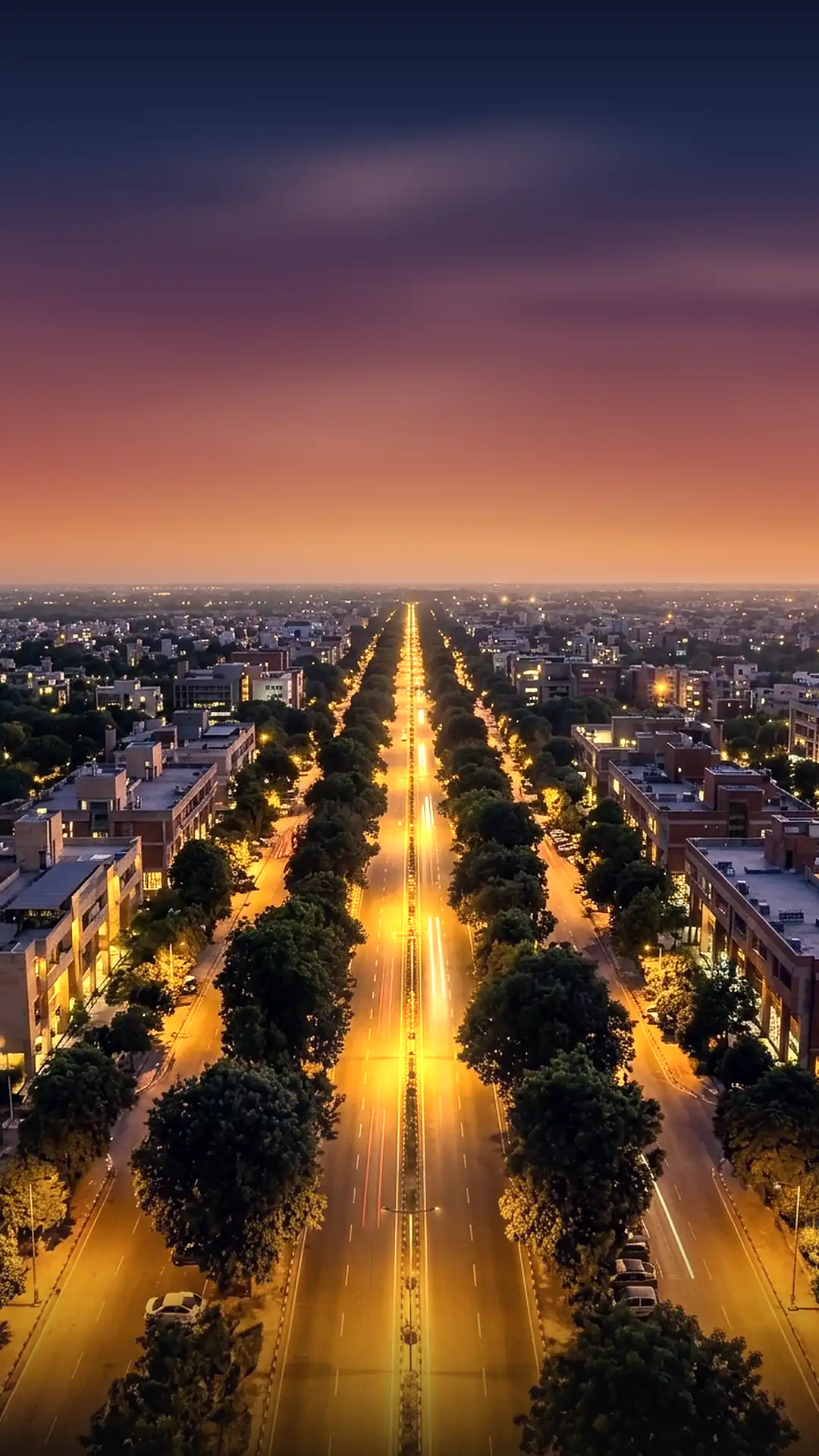 Tricity at dusk